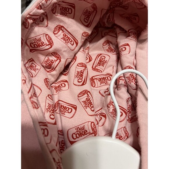 Coca Cola Diet Coke Pink Cropped Pullover Hoodie Size M - Picture 5 of 7